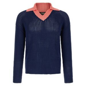 Fendi Men Cablé Braided Sweater